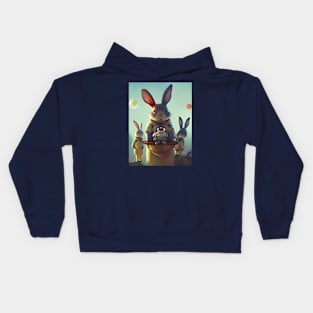 Bunnies in Space! Kids Hoodie